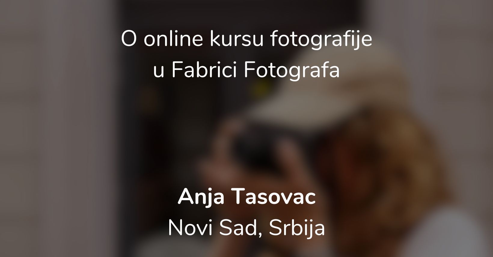 anja tasovac testemonijal cover