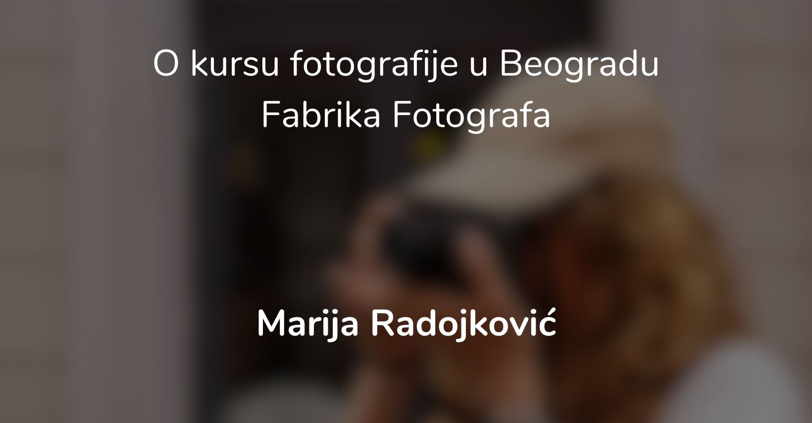 marija radojkovic cover testemonijal